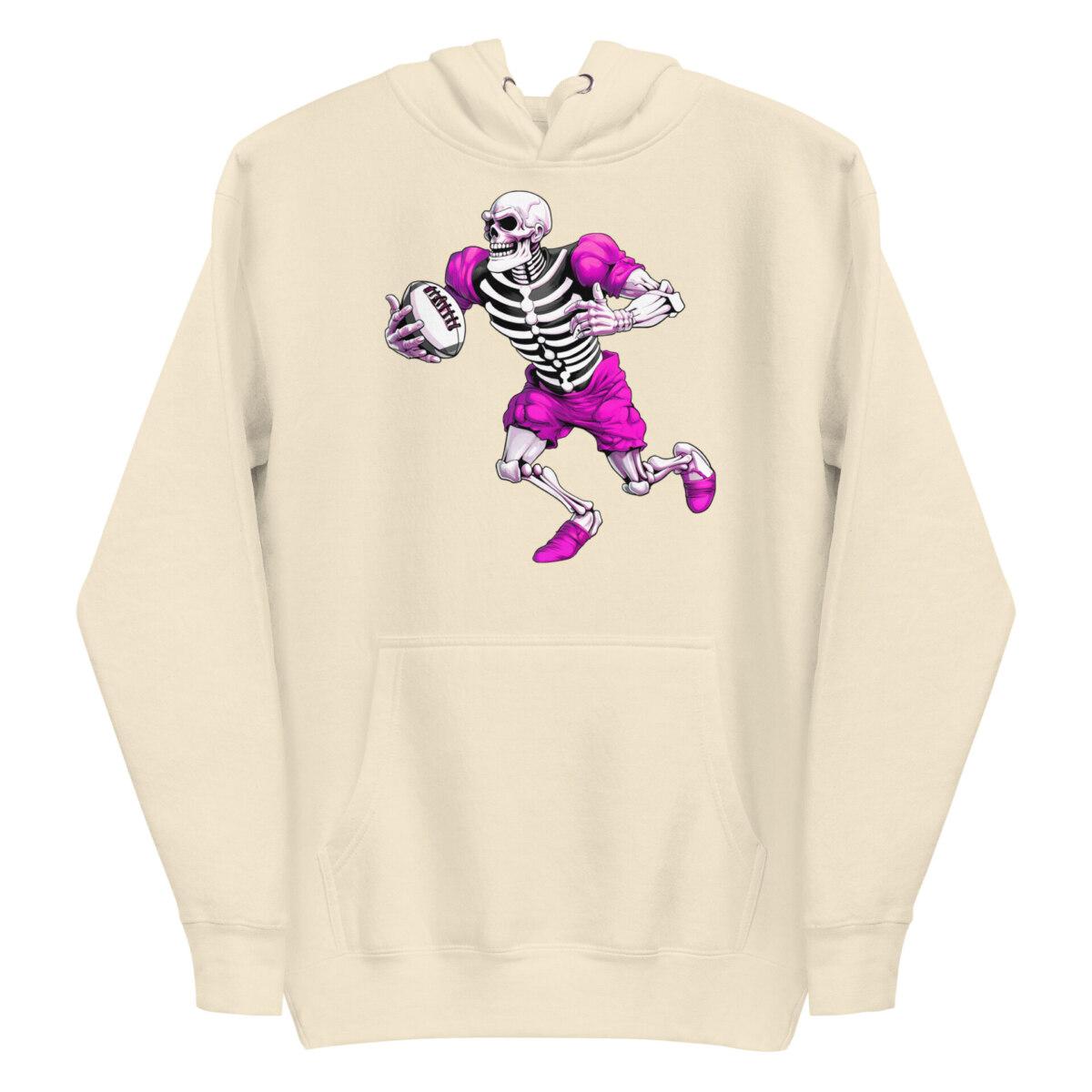 Rugby Skelett Frauen Kapuzenpulli Bone