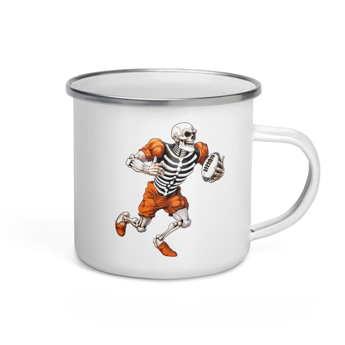 Rugby Skelette Camping Tasse Emaille