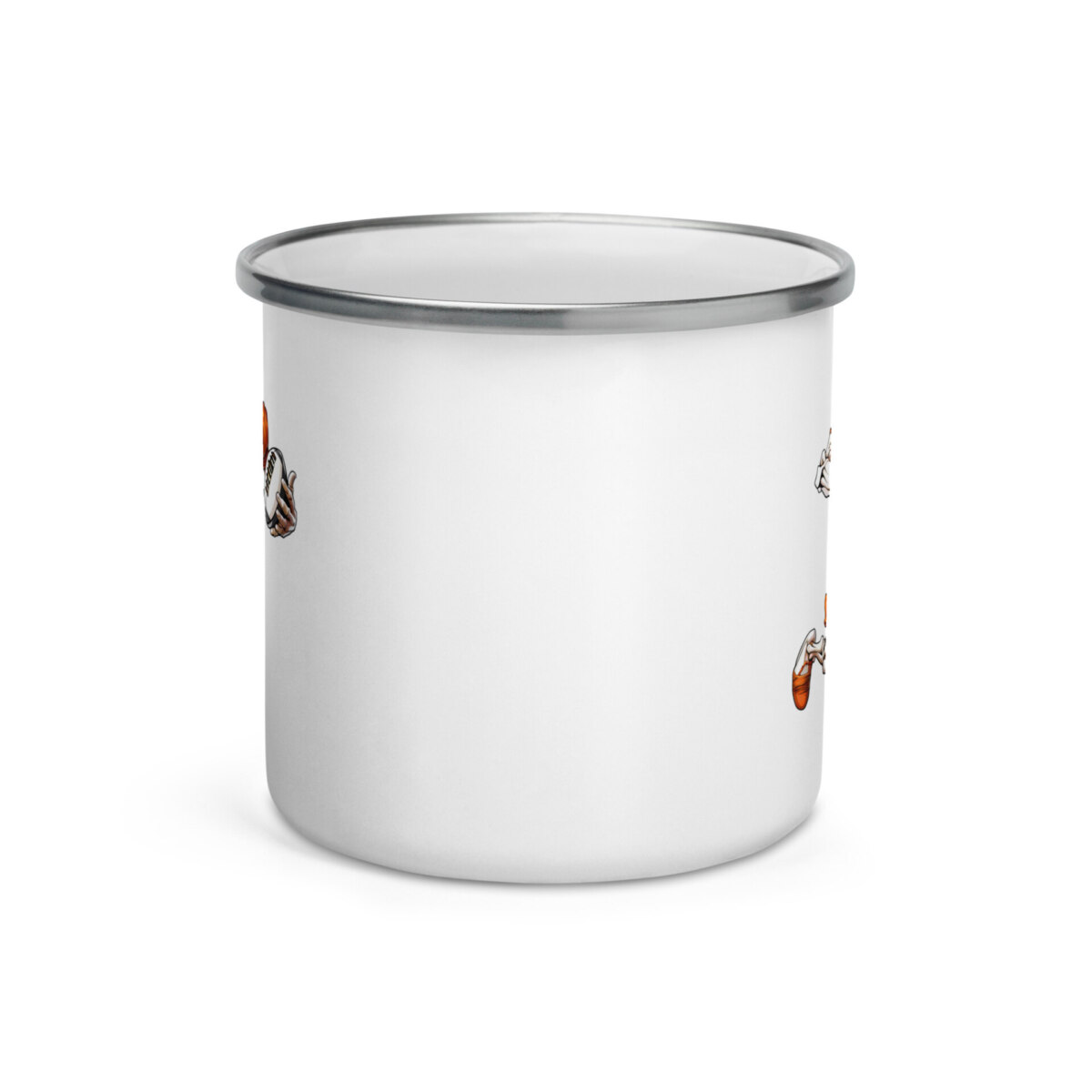 Rugby Skelette Camping Tasse Emaille
