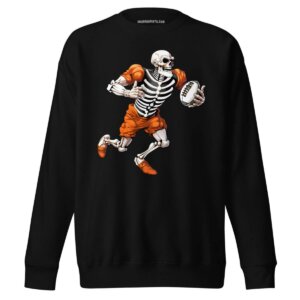 Rugby Skelette Maenner Pullover Schwarz