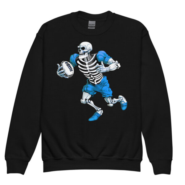 Skelett Rugby Kinder Pullover Schwarz
