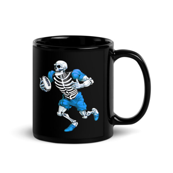 Skelett Rugby Tasse Schwarz
