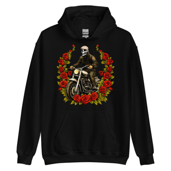 Skull Bloom Maenner Kapuzenpulli Schwarz
