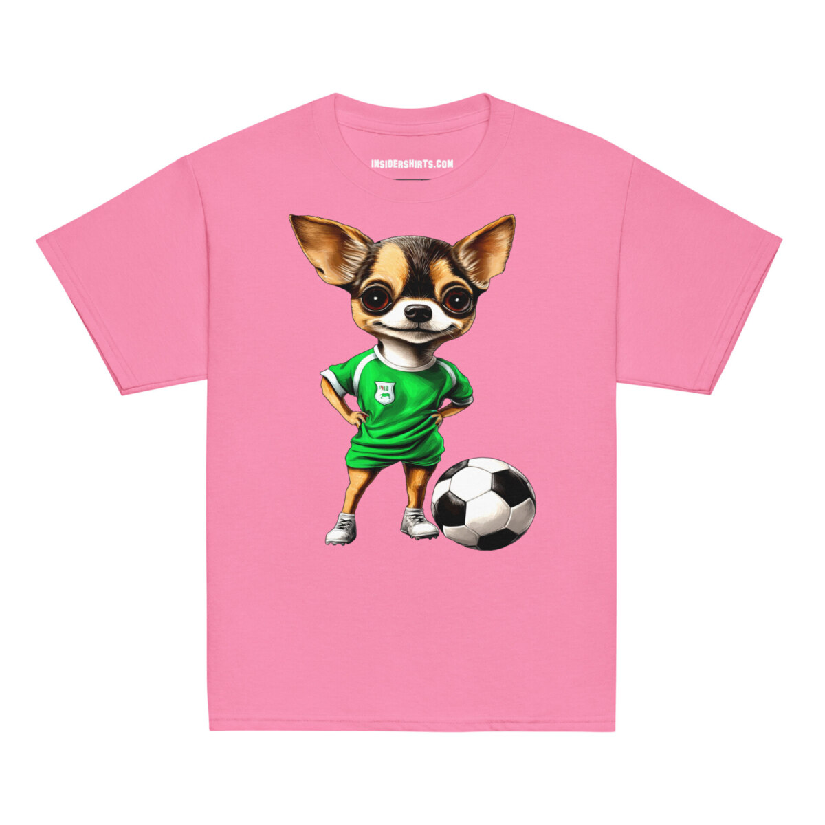 Fussballer Chihuahua Kinder T Shirt Azalee
