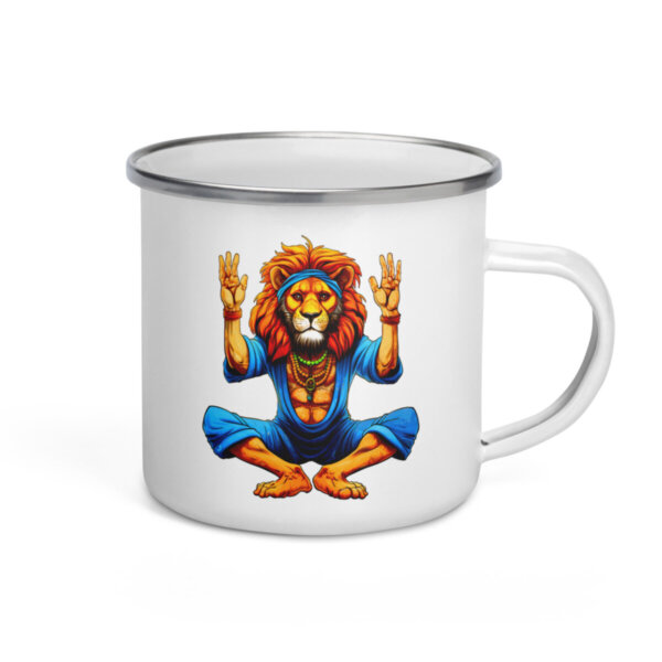 Leo Yoga Camping Tasse Emaille