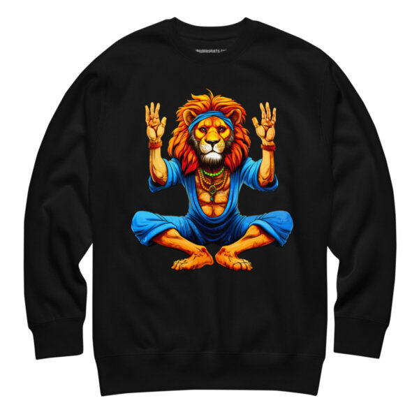 Leo Yoga Maenner Pullover Schwarz