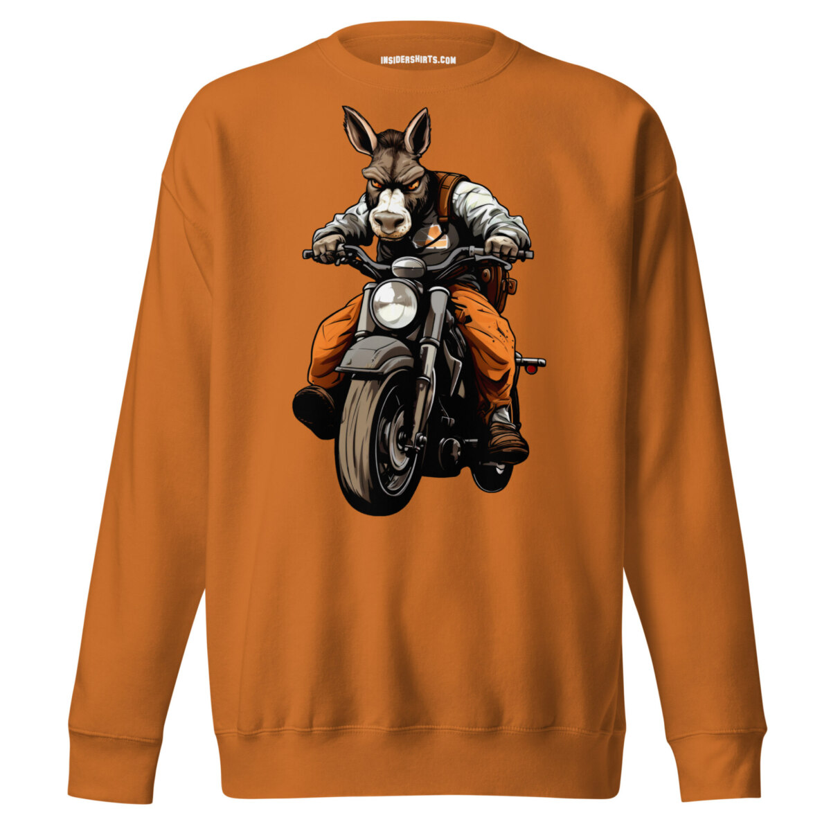Motorrad Donkey Maenner Pullover Adobe