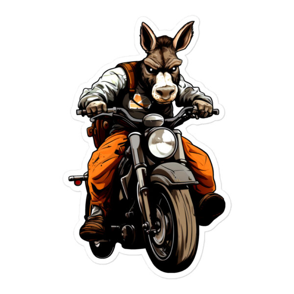 Motorrad Esel Aufkleber