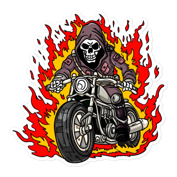 Motorrad Flammen Aufkleber