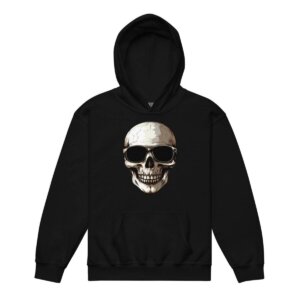 Skull Style Kinder Kapuzenpulli Schwarz