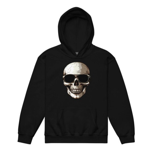 Skull Style Kinder Kapuzenpulli Schwarz