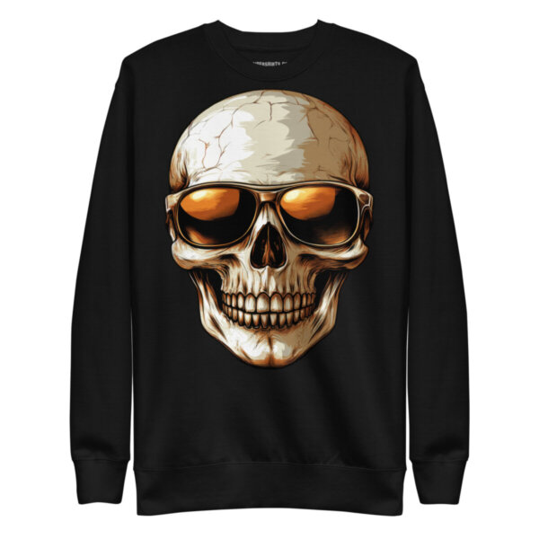 Sunset Skull Frauen Pullover Schwarz