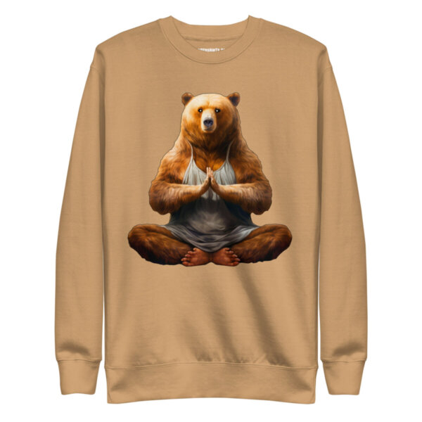 Yoga Baeren Frauen Pullover Khaki
