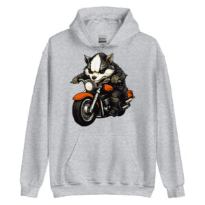 Bandit Rider Maenner Kapuzenpulli Sportgrau
