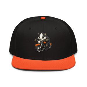 Bandit Rider Snapback Cap Orange Schwarz Schwarz
