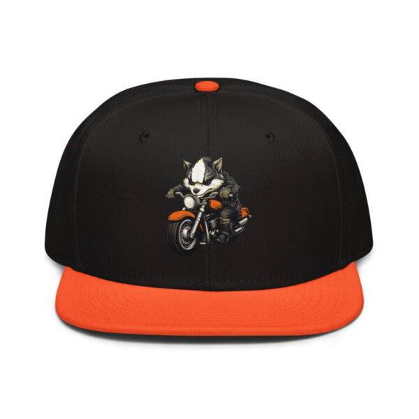Bandit Rider Snapback Cap Orange Schwarz Schwarz