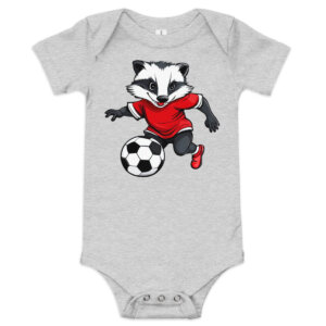 Dachs Fussballer Babybody Athletisch Heather