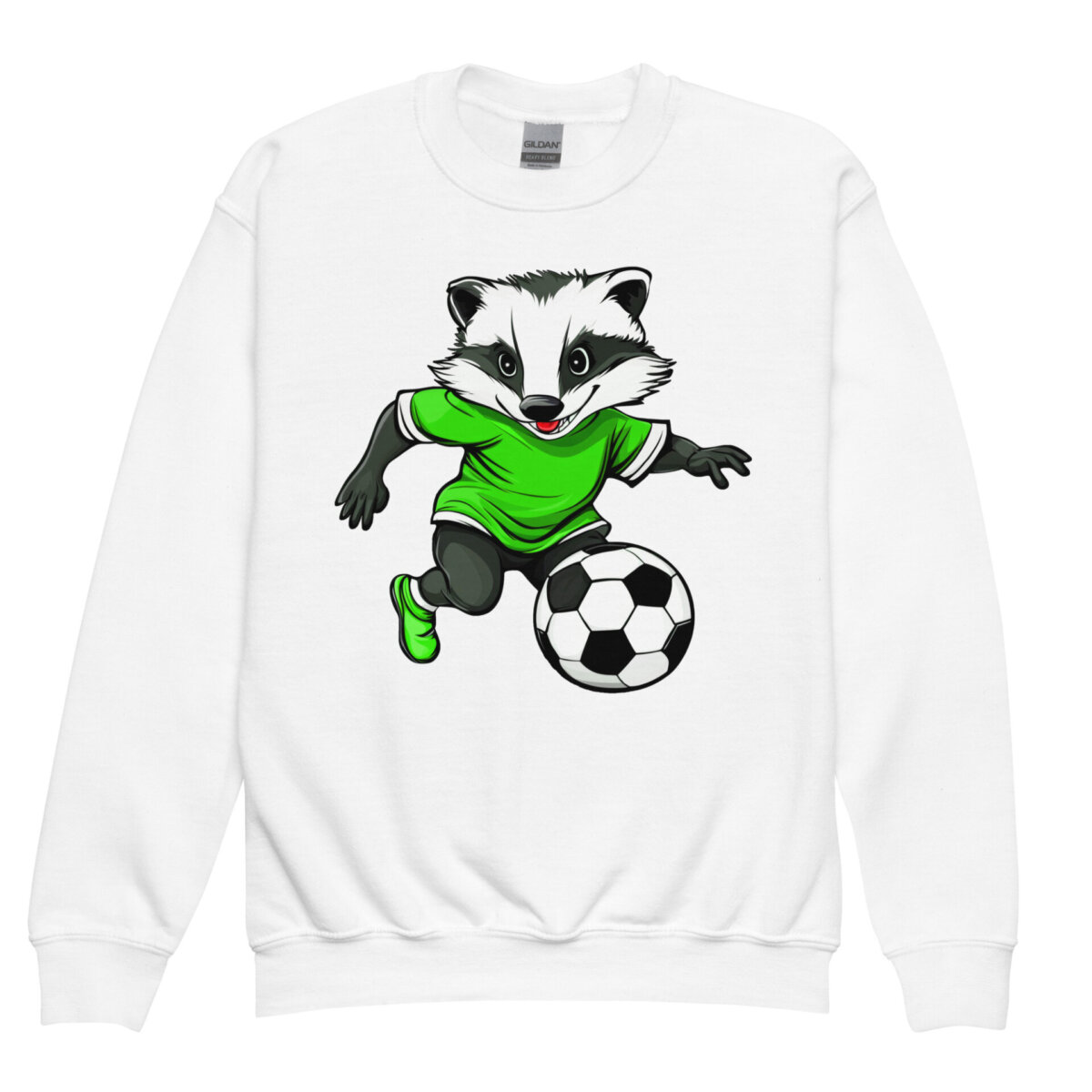 Goal Badger Kinder Pullover Weiss