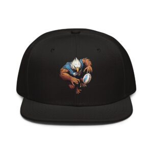 Adler Rugby Snapback Cap Schwarz