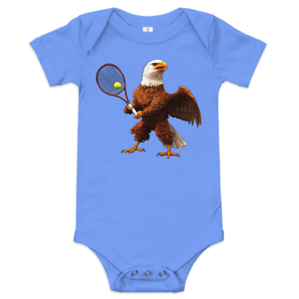 Adler Tennis Babybody Heather Columbia Blau