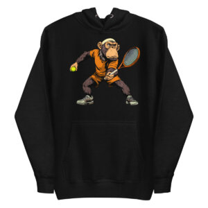 Court Chimp Frauen Kapuzenpulli Schwarz