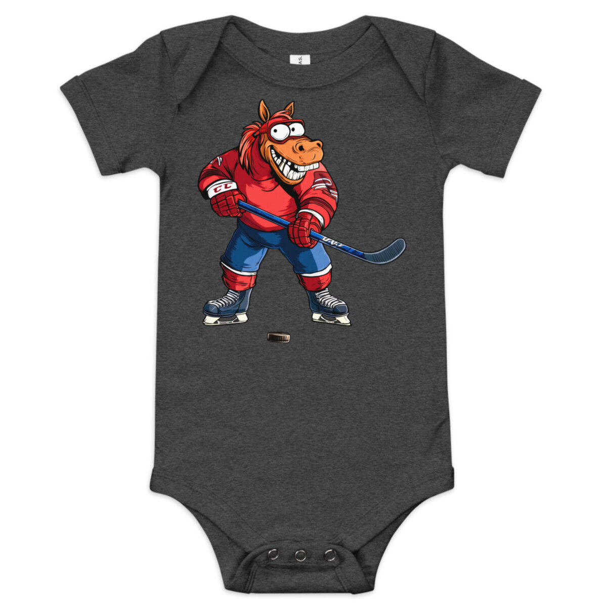 Ice Gallop Babybody Dunkelgrau Heather