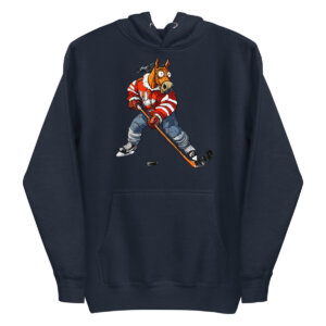 Pferde Eishockey Frauen Kapuzenpulli Navy Blazer