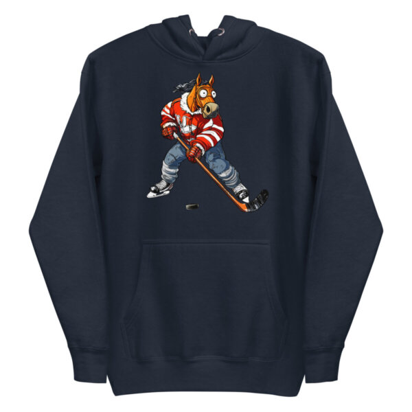 Pferde Eishockey Frauen Kapuzenpulli Navy Blazer