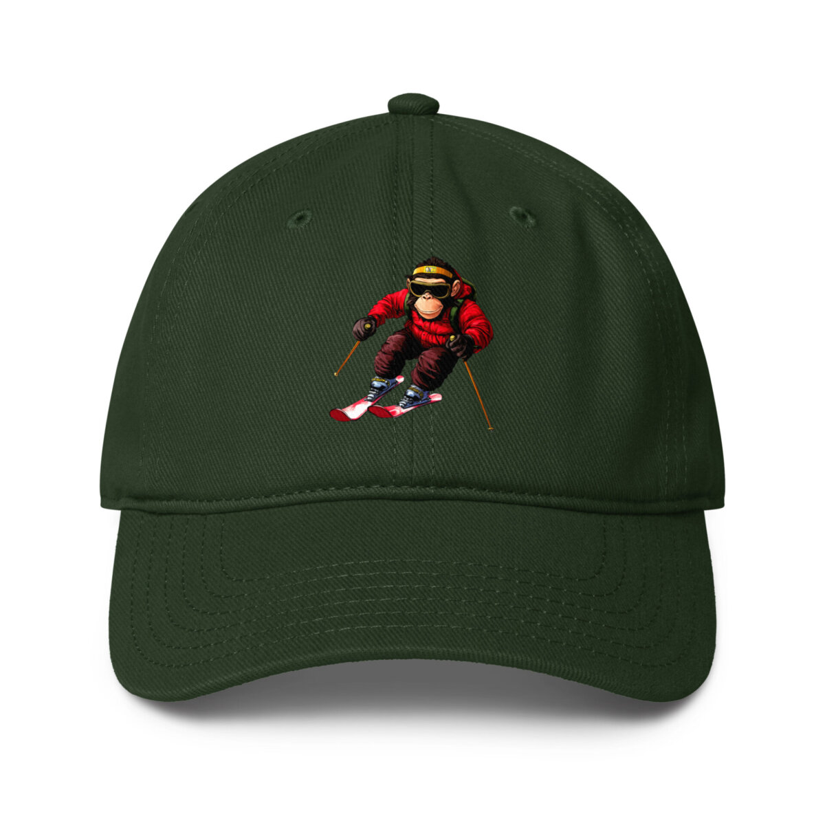 Ski Chimp Baseball Cap Dunkelgruen