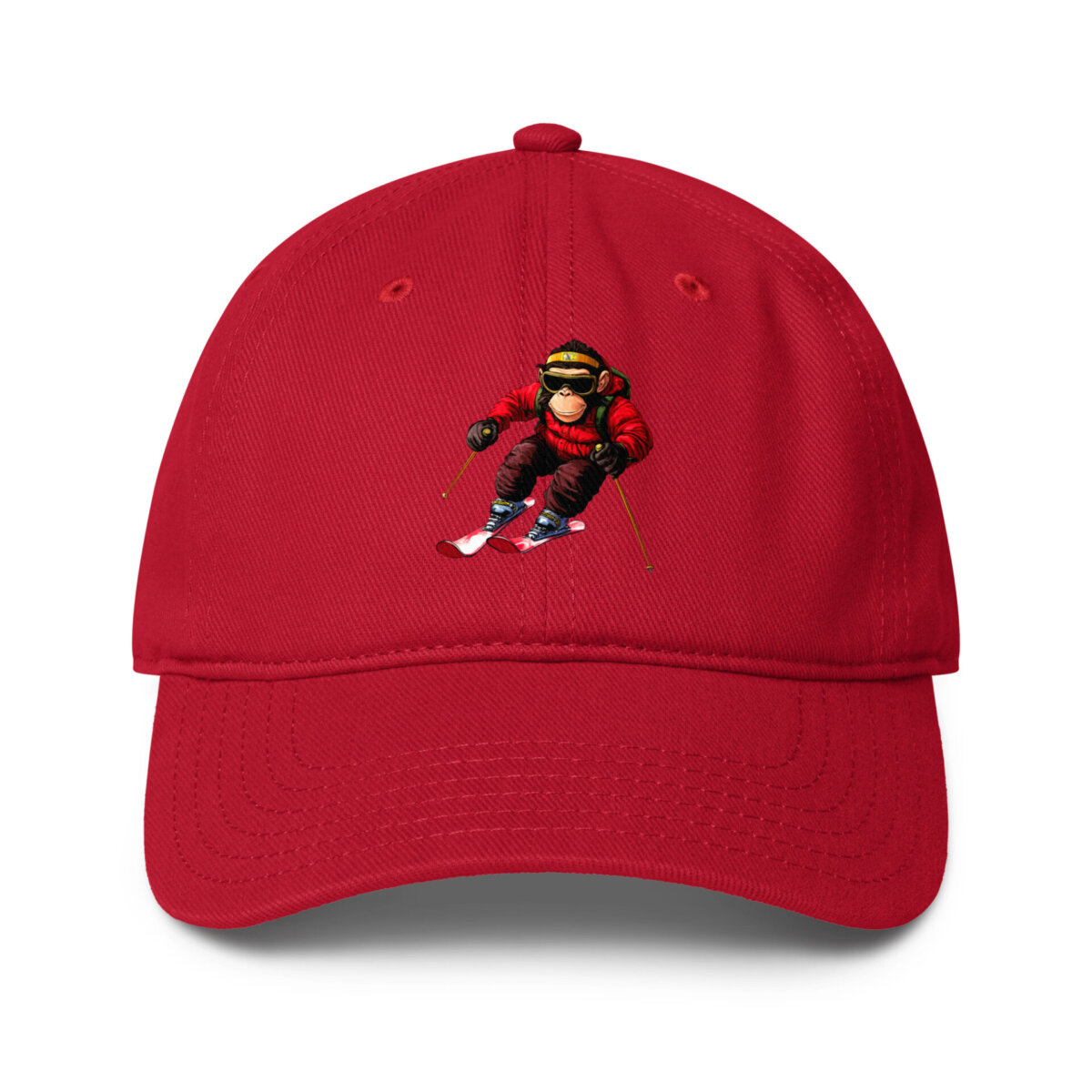 Ski Chimp Baseball Cap Rot