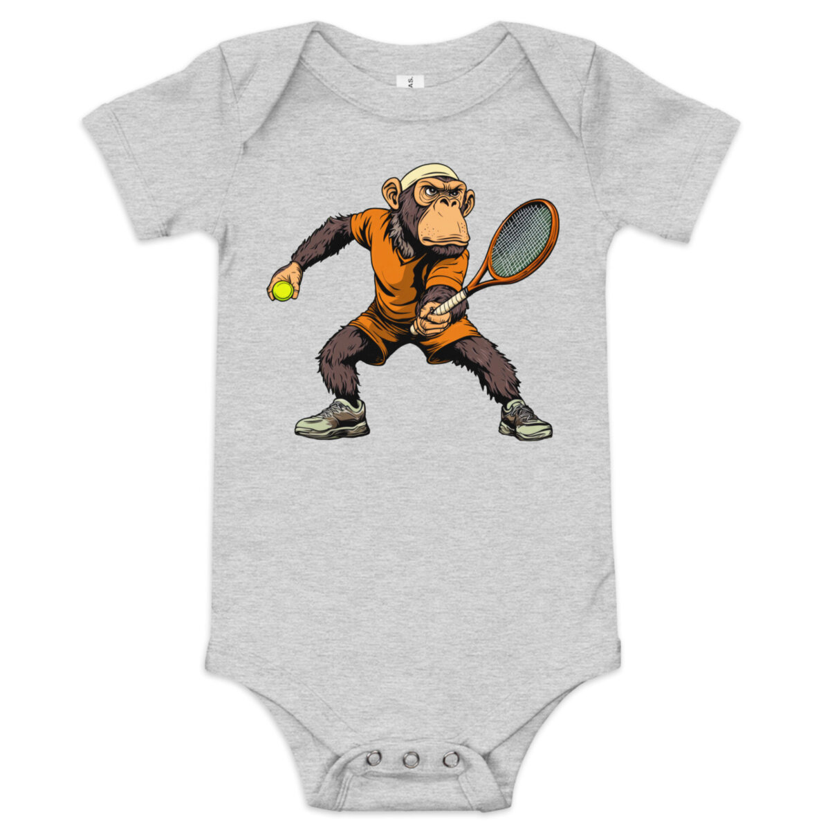 Smash Monkey Babybody Athletisch Heather