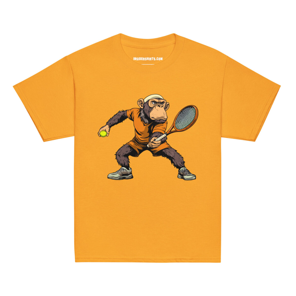 Smash Monkey Kinder T Shirt Gold