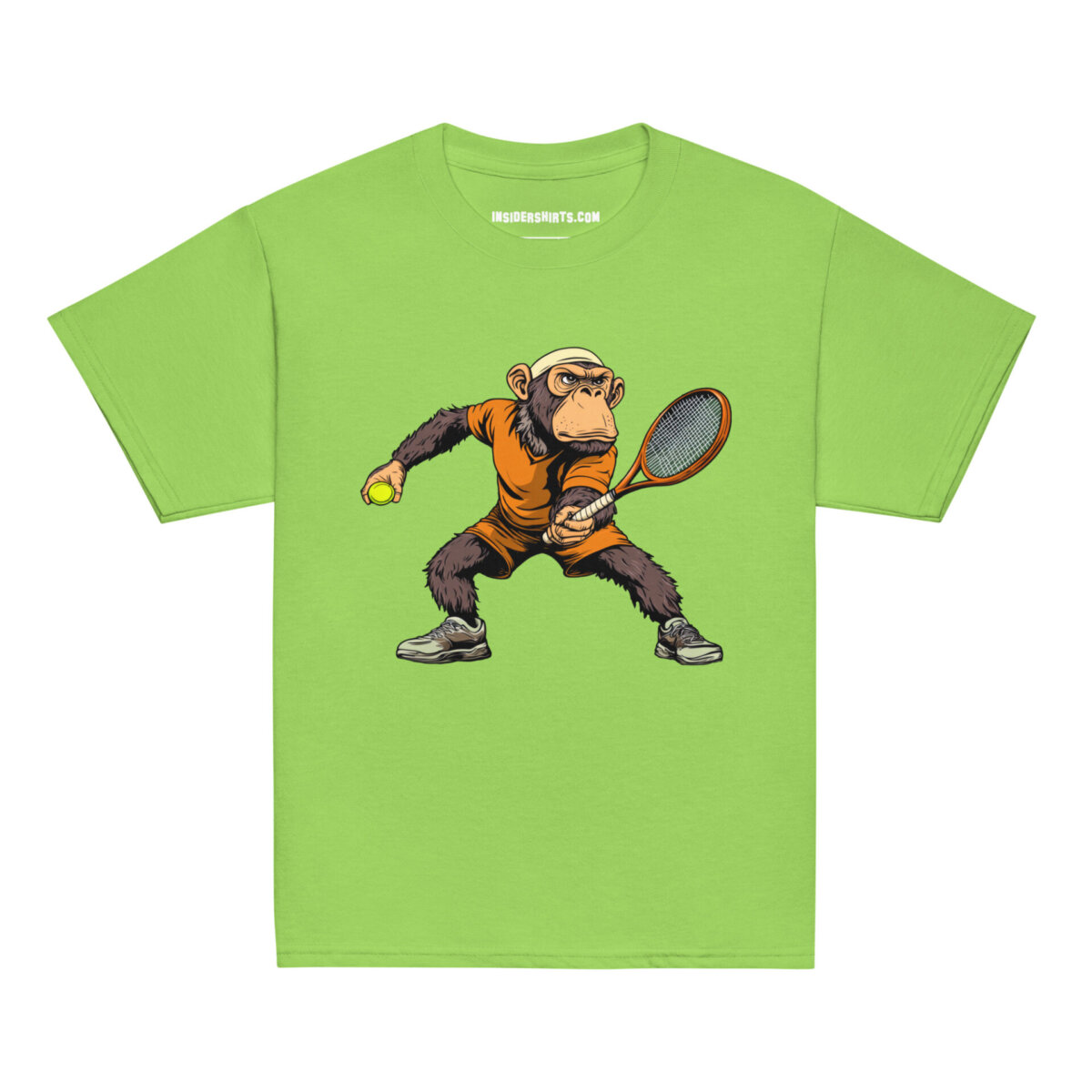 Smash Monkey Kinder T Shirt Limette