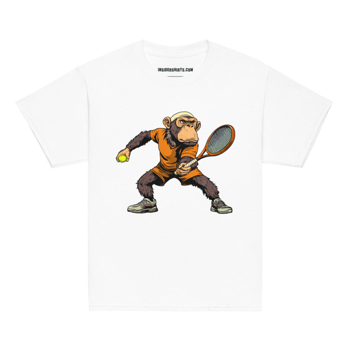 Smash Monkey Kinder T Shirt Weiss