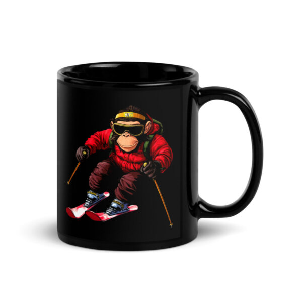 Snow Monkey Tasse Schwarz