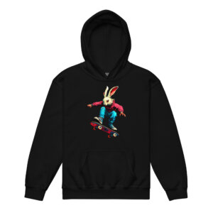 Bunny Skate Air Kinder Kapuzenpulli Schwarz
