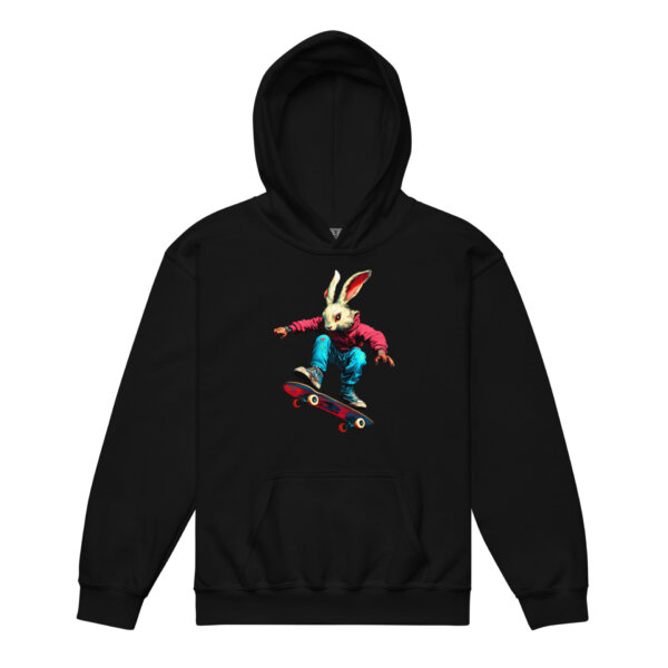 Bunny Skate Air Kinder Kapuzenpulli Schwarz