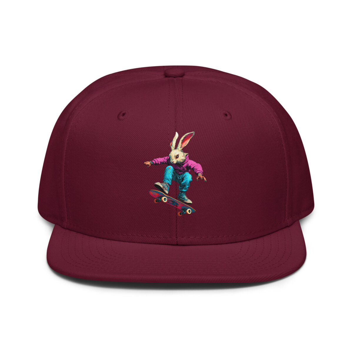 Kickflip Bunny Snapback Cap Burgunder Kastanienbraun