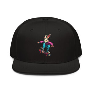 Kickflip Bunny Snapback Cap Schwarz