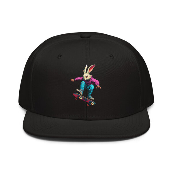 Kickflip Bunny Snapback Cap Schwarz