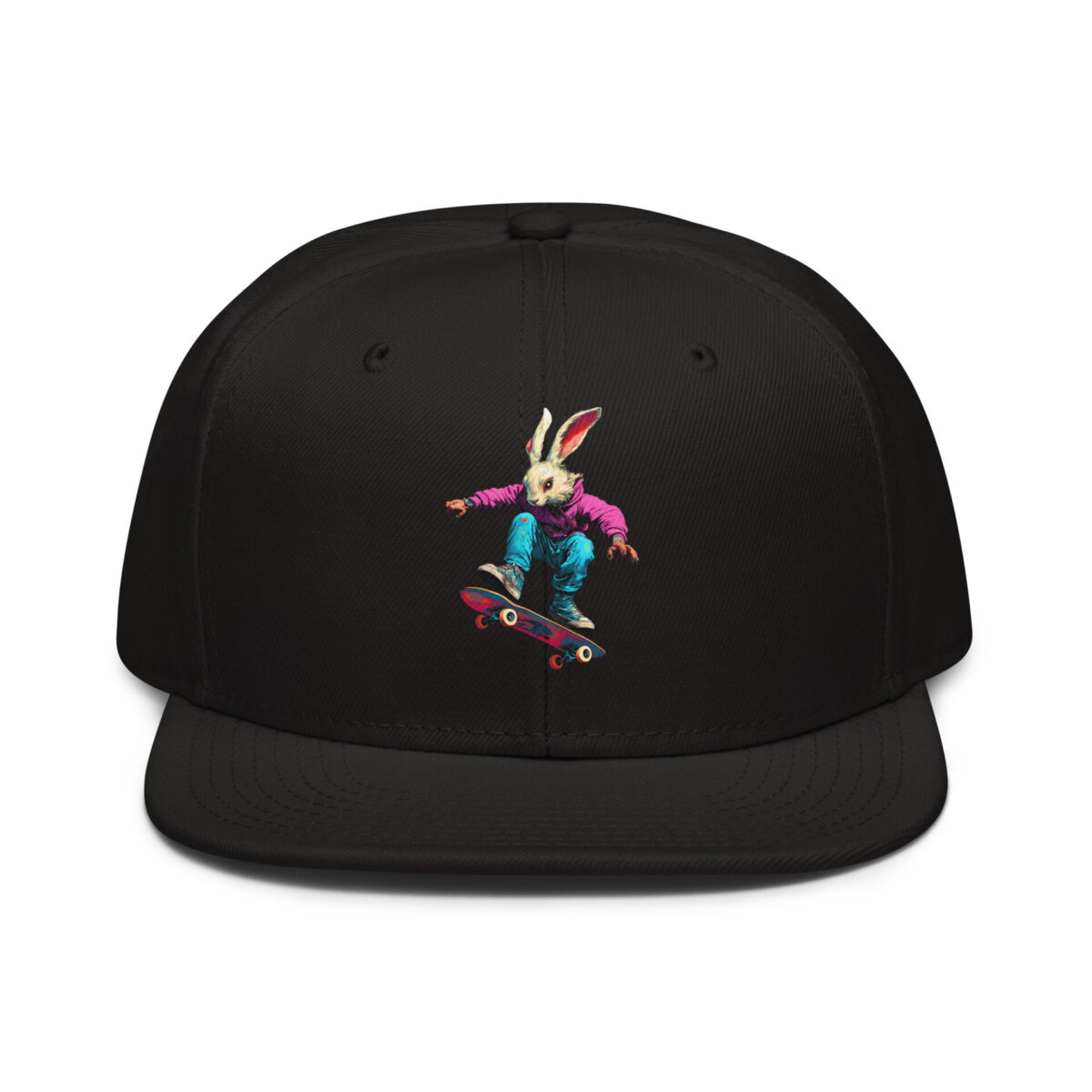 Kickflip Bunny Snapback Cap Schwarz