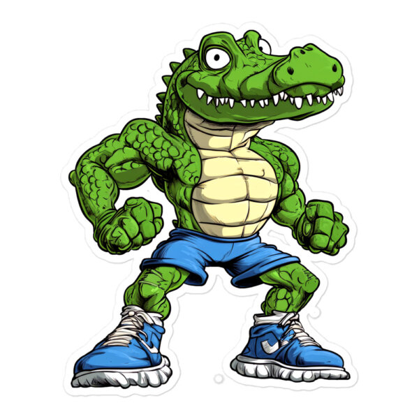 Krokodil Gym Aufkleber