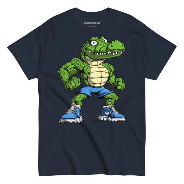 Krokodil Gym Maenner T Shirt Navy