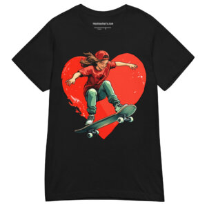 Skatergirls Frauen T Shirt Schwarz