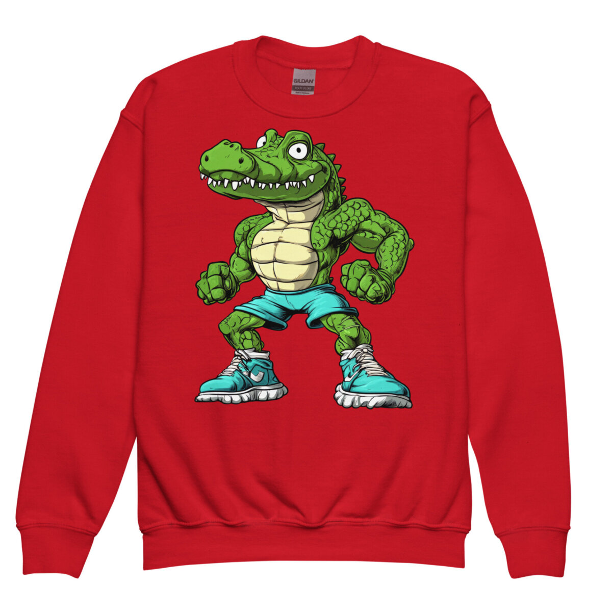 Suesses Krokodil Kinder Pullover Rot