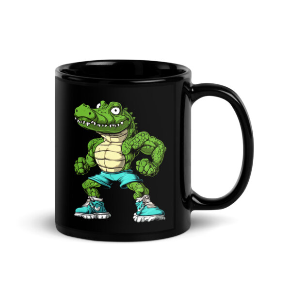 Suesses Krokodil Tasse Schwarz