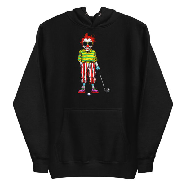 Clown Golf Frauen Kapuzenpulli Schwarz