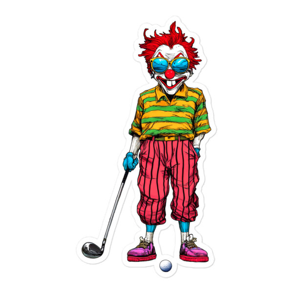 Clowns Golf Aufkleber