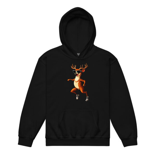 Deer Jogger Kinder Kapuzenpulli Schwarz