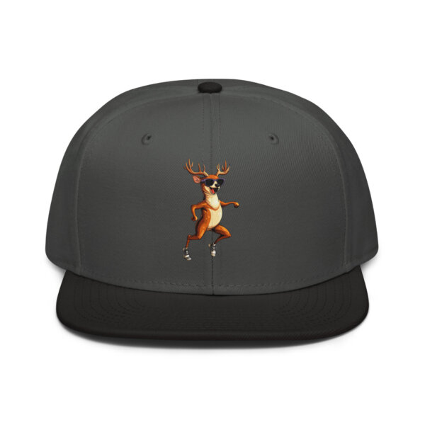 Deer To Run Snapback Cap Schwarz Anthrazit Anthrazit